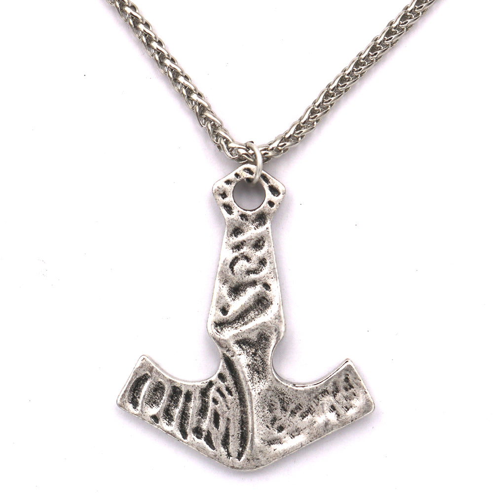 Viking Axe Metal Necklace: Norse Legacy Collection - Men's Protective Pendant