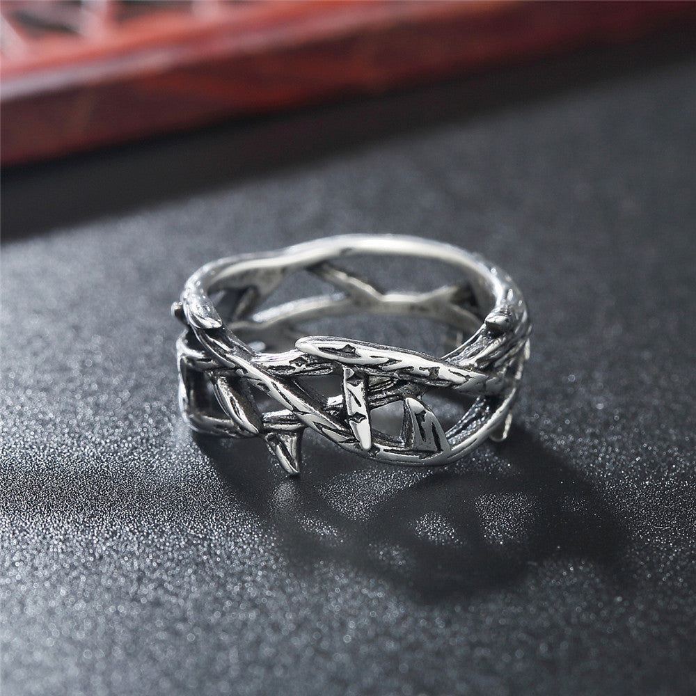 Retro Jesus Thorn Crown Titanium Steel Ring - Wholesale European & American Personalized Jewelry