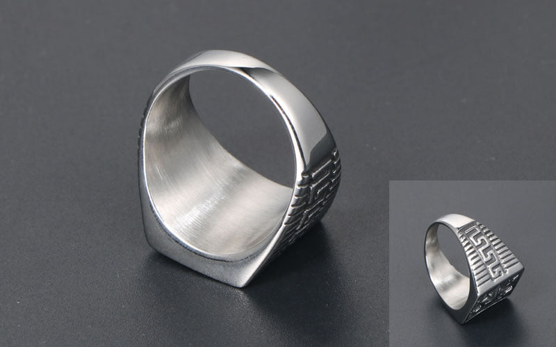 Trendy Retro Fire Ring for Men - Cross-border E-commerce Fashion Accessory