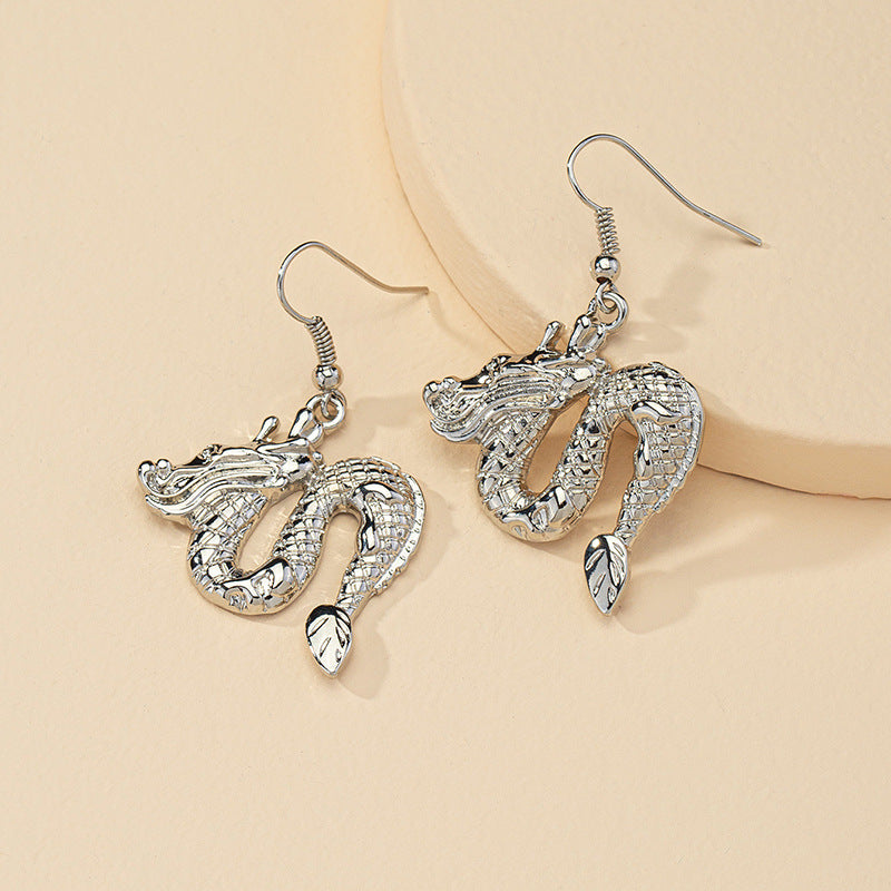 Metal Dragon Earrings - Vienna Verve Collection