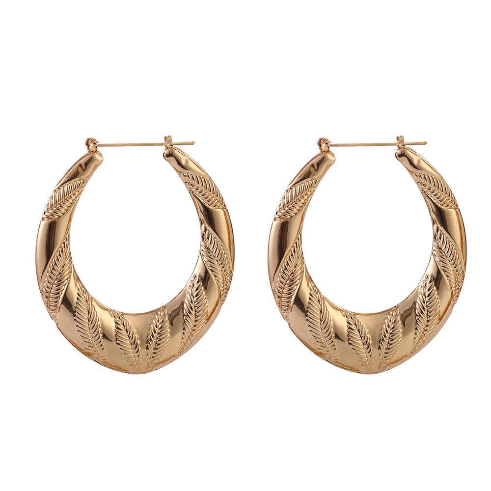 Bamboo Knot Statement Earrings - Vienna Verve Collection