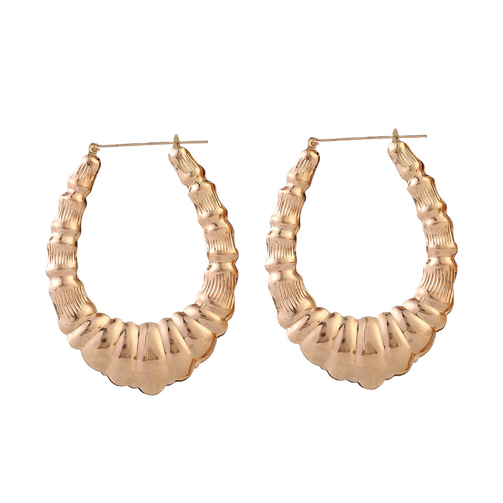 Bamboo Knot Statement Earrings - Vienna Verve Collection