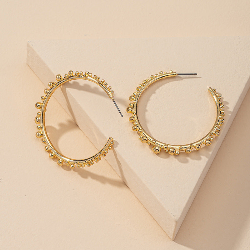 Exaggerated Gold Earrings - Vienna Verve Collection by Planderful