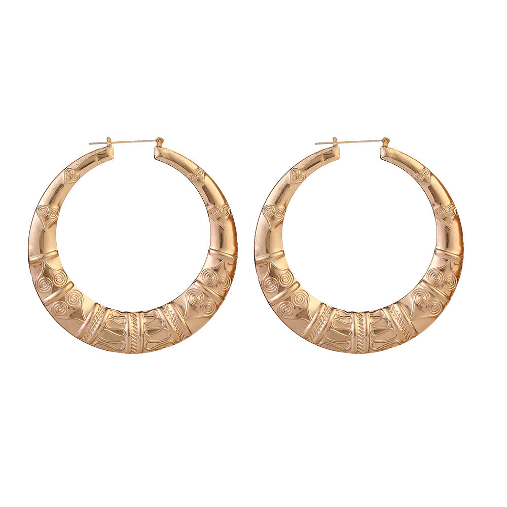 Bamboo Knot Statement Earrings - Vienna Verve Collection