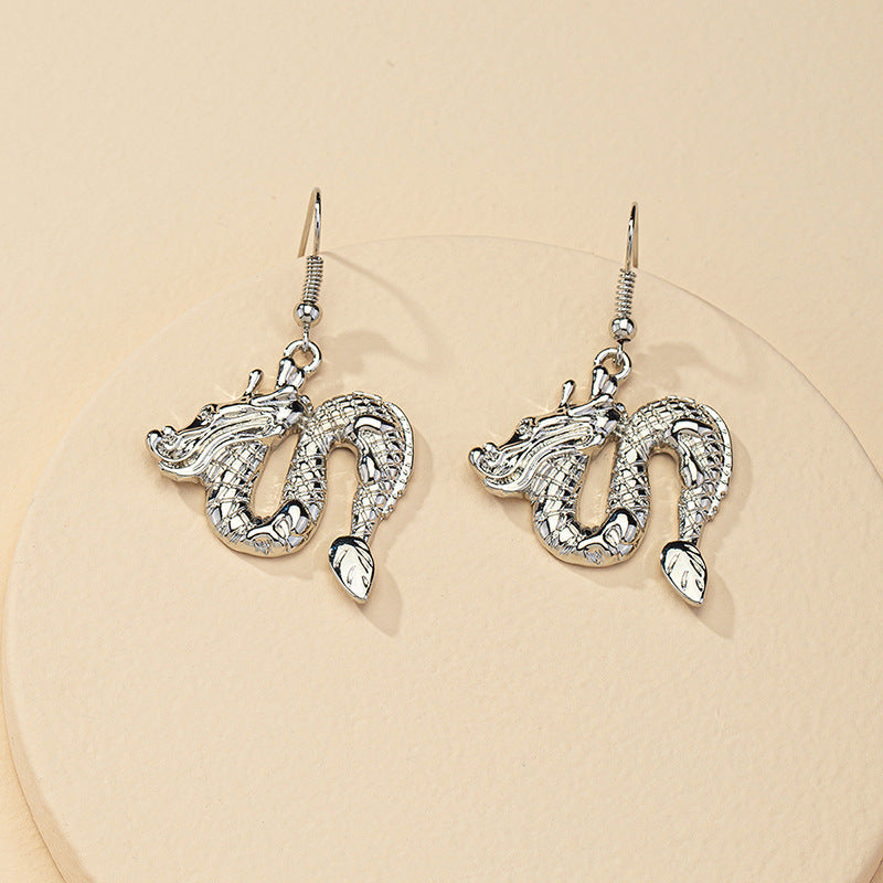 Metal Dragon Earrings - Vienna Verve Collection