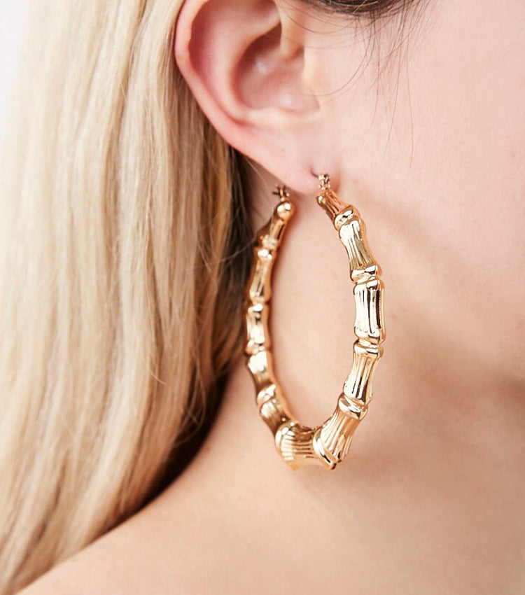 Bamboo Joint Nightclub Statement Earrings - Vienna Verve Collection