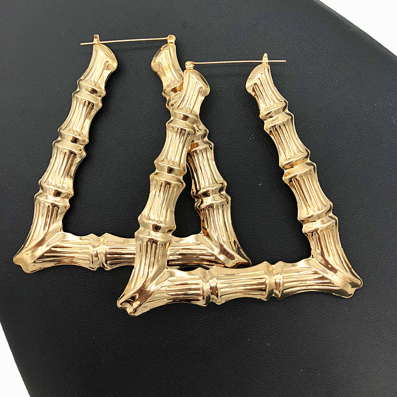 Bamboo Joint Nightclub Statement Earrings - Vienna Verve Collection