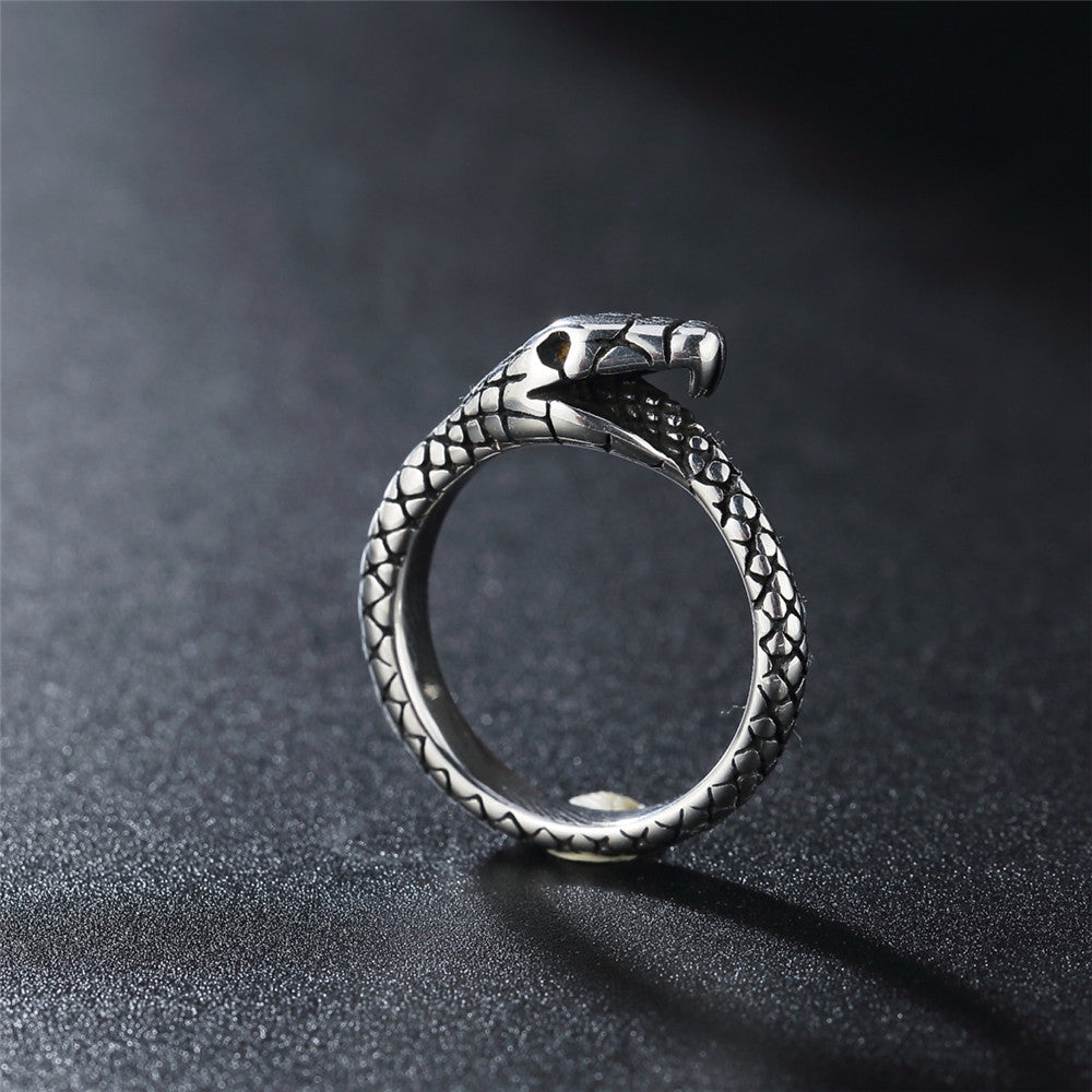 Snake Titanium Steel Rings for Men