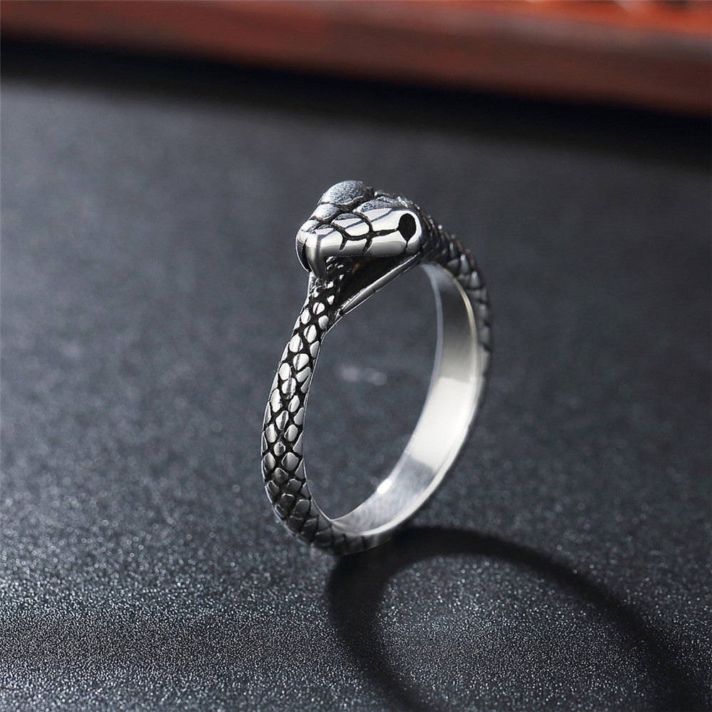 Snake Titanium Steel Rings for Men