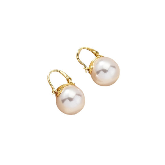 French Chic Pearl Earrings - Elegant Vienna Verve Collection