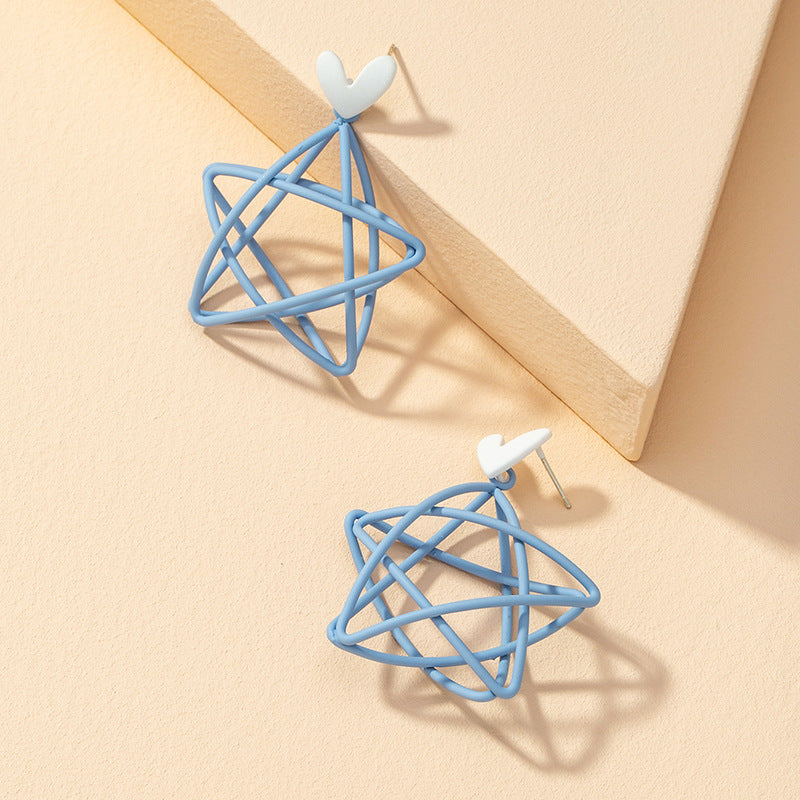 Three-Dimensional Starlight Spray Earrings - Vienna Verve Collection