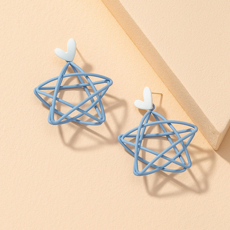 Three-Dimensional Starlight Spray Earrings - Vienna Verve Collection