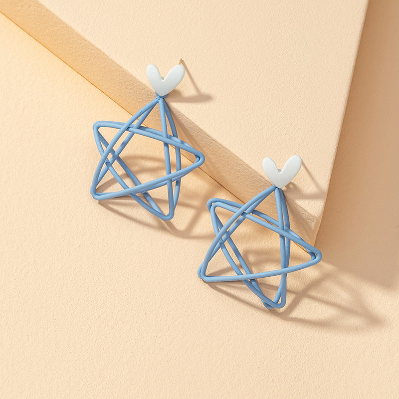 Three-Dimensional Starlight Spray Earrings - Vienna Verve Collection