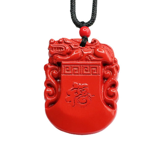 Red Sand Pixiufu Prosperity Blessing Pendant