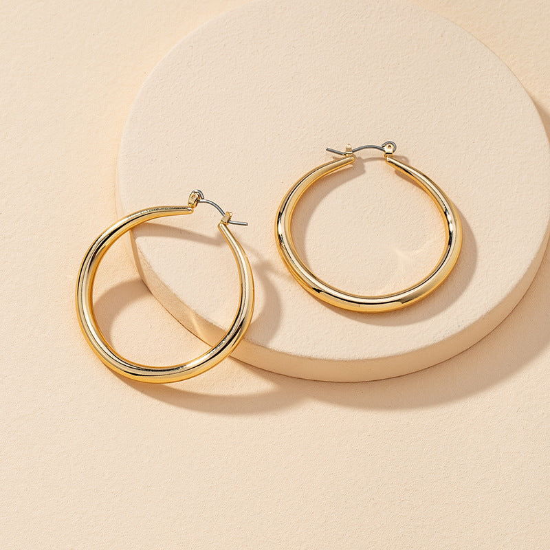 Exaggerated Metal Earrings from Vienna Verve Collection