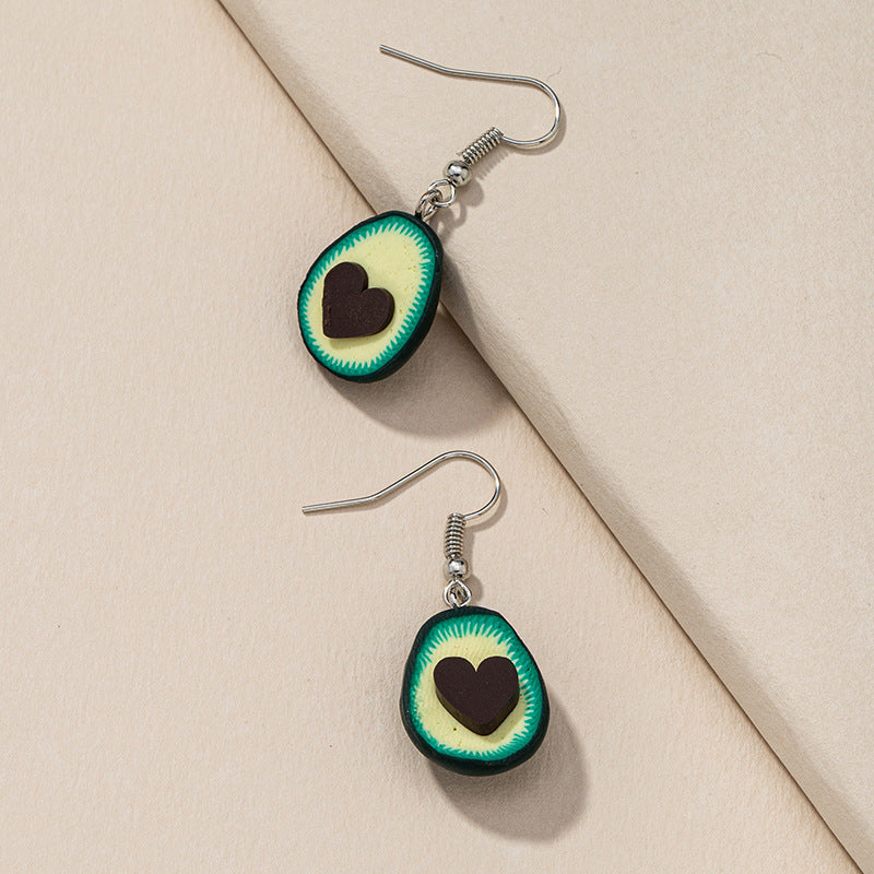 Avocado Love Earrings - Trendy Wholesale Cross-Border Fashion Jewelry