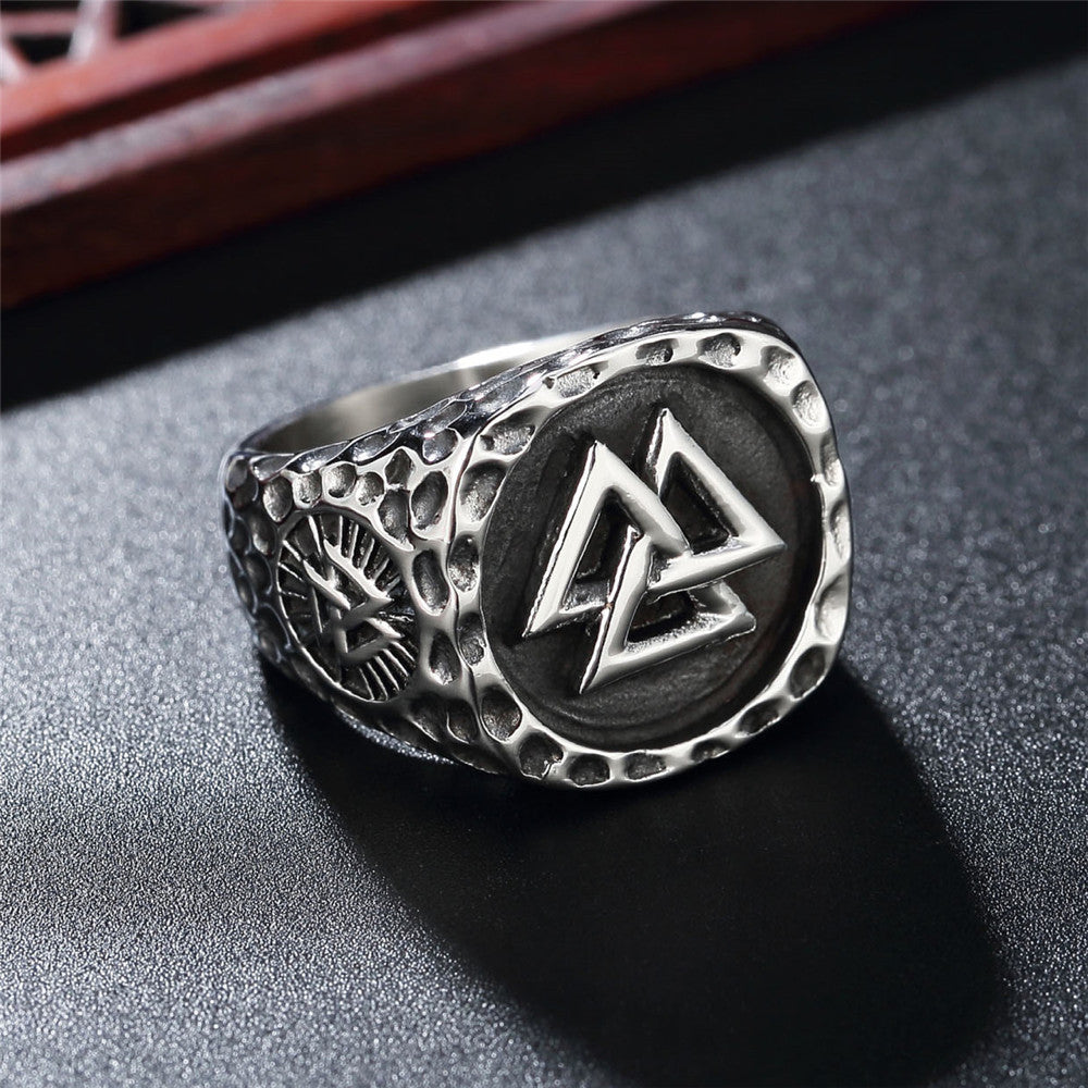 Nordic Warrior Titanium Steel Ring for Men