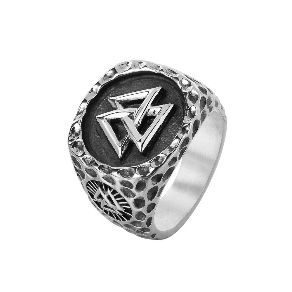 Nordic Warrior Titanium Steel Ring for Men