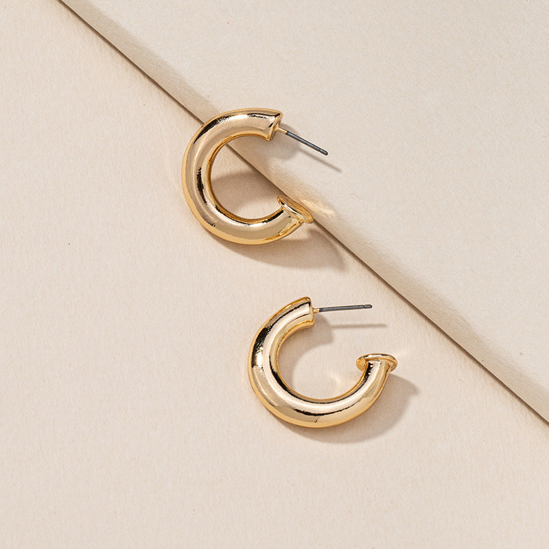 Metallic Charm C Earrings - Vienna Verve Collection