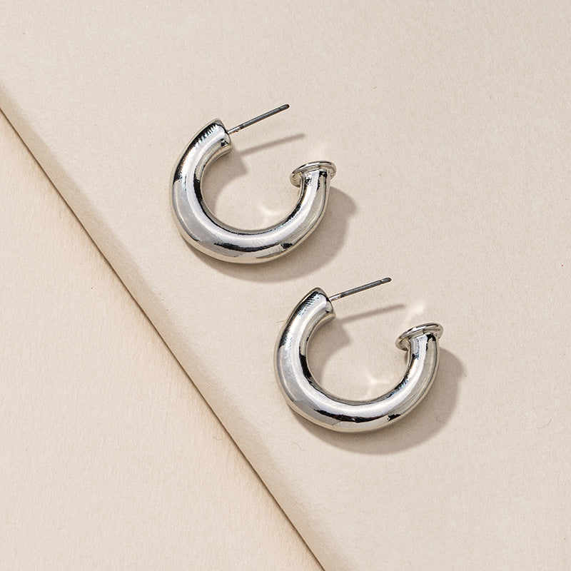 Metallic Charm C Earrings - Vienna Verve Collection