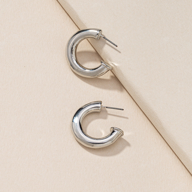 Metallic Charm C Earrings - Vienna Verve Collection