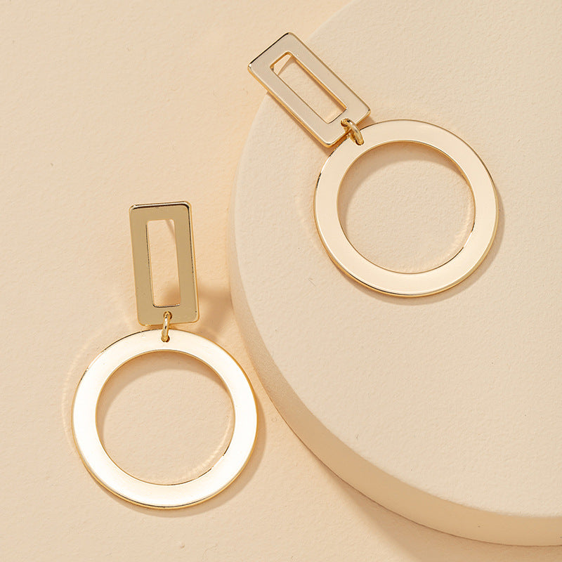 Metallic Geometric Earrings from Vienna Verve Collection