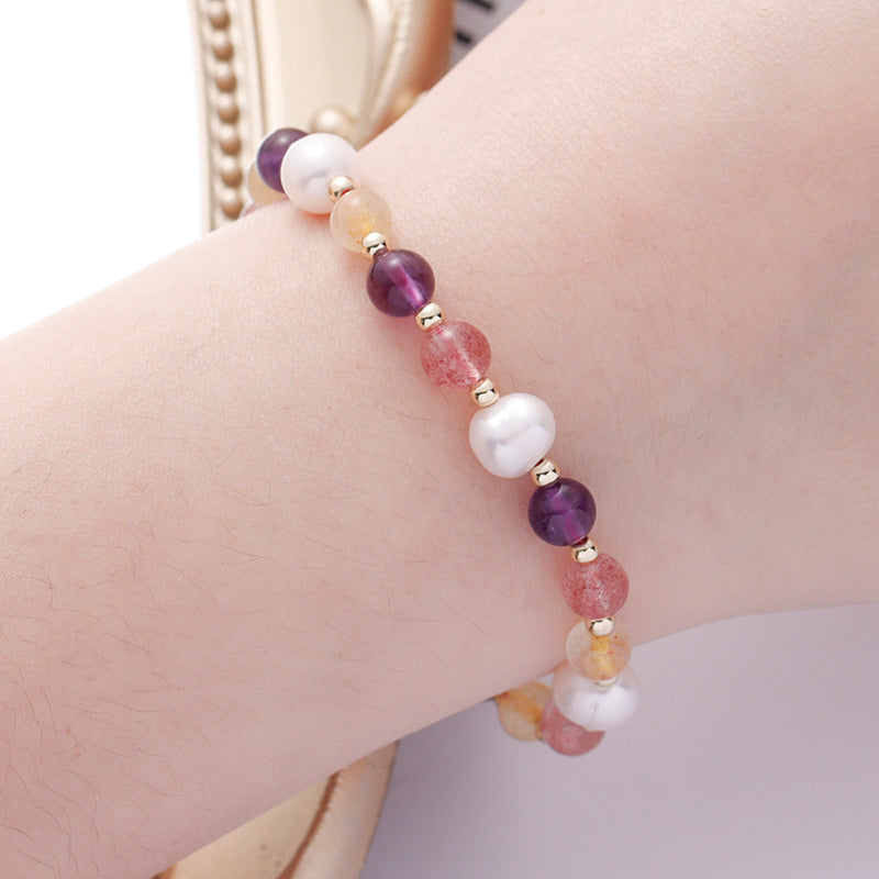 Fortune's Favor Sterling Silver Bracelet with Colorful Crystal and Tourmaline