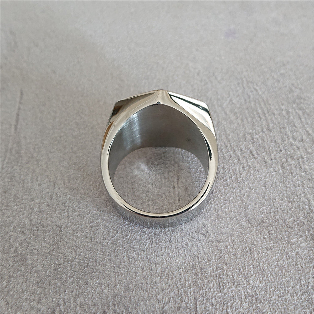 Devil's Eye Titanium Steel Ring for Men