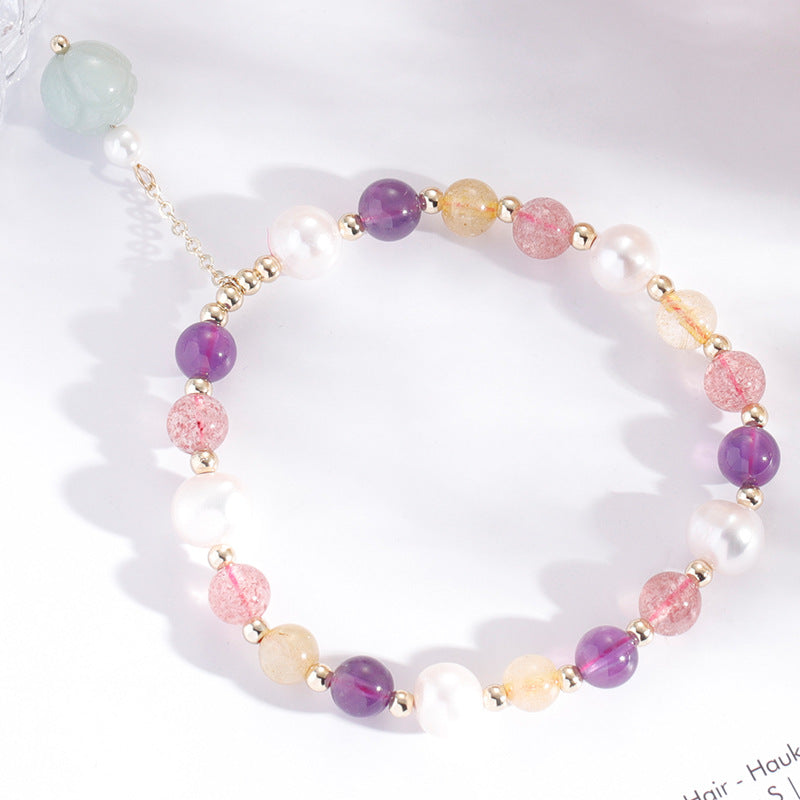 Fortune's Favor Sterling Silver Bracelet with Colorful Crystal and Tourmaline