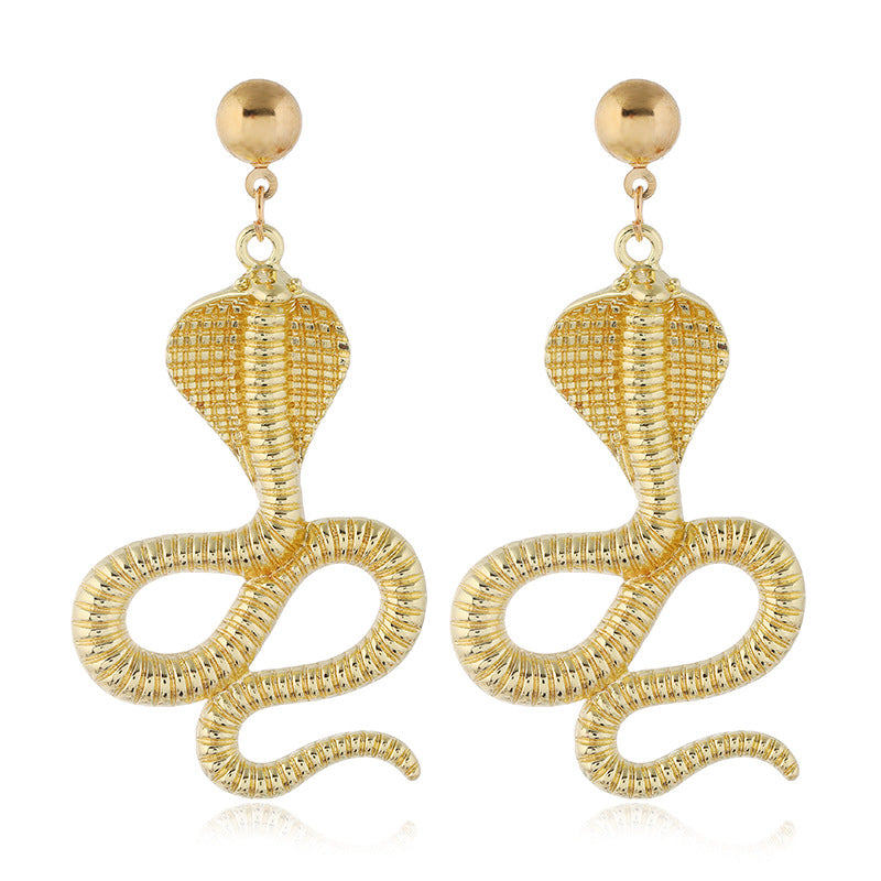 Exaggerated Cobra Earrings in Vienna Verve Collection - Cross Border Jewelry Gift