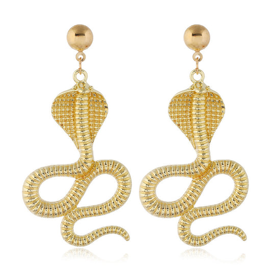 Exaggerated Cobra Earrings in Vienna Verve Collection - Cross Border Jewelry Gift