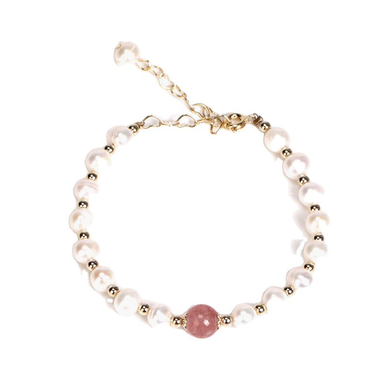 Fortune's Favor Sterling Silver Crystal and Freshwater Pearl Bracelet