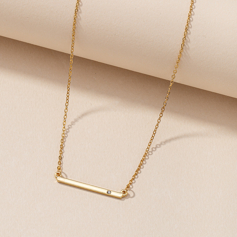 Elegant Geometric Necklace with Mother's Day Charm