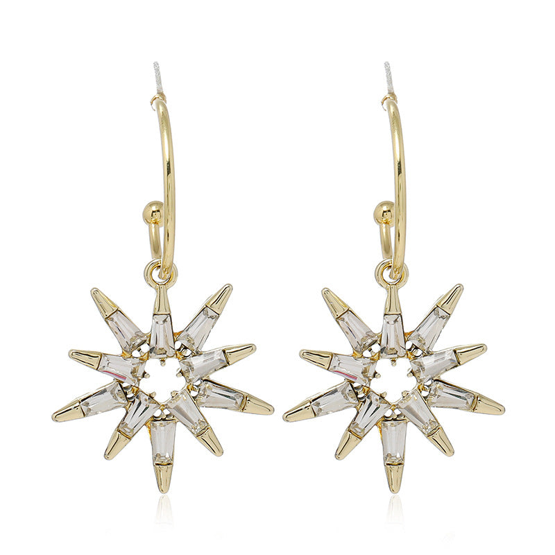 Leopard Print Metal Star Earrings - Vienna Verve Collection