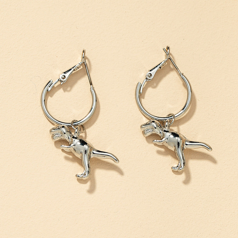 Alloy Dinosaur Earrings - Vienna Verve Collection by Planderful