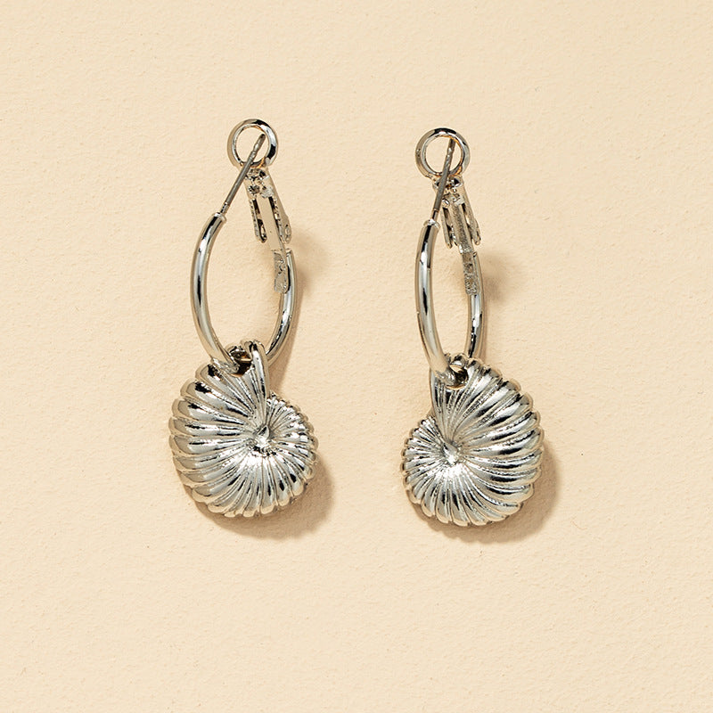 Cross-Border Trade Metal Shell Earrings - Vienna Verve Collection