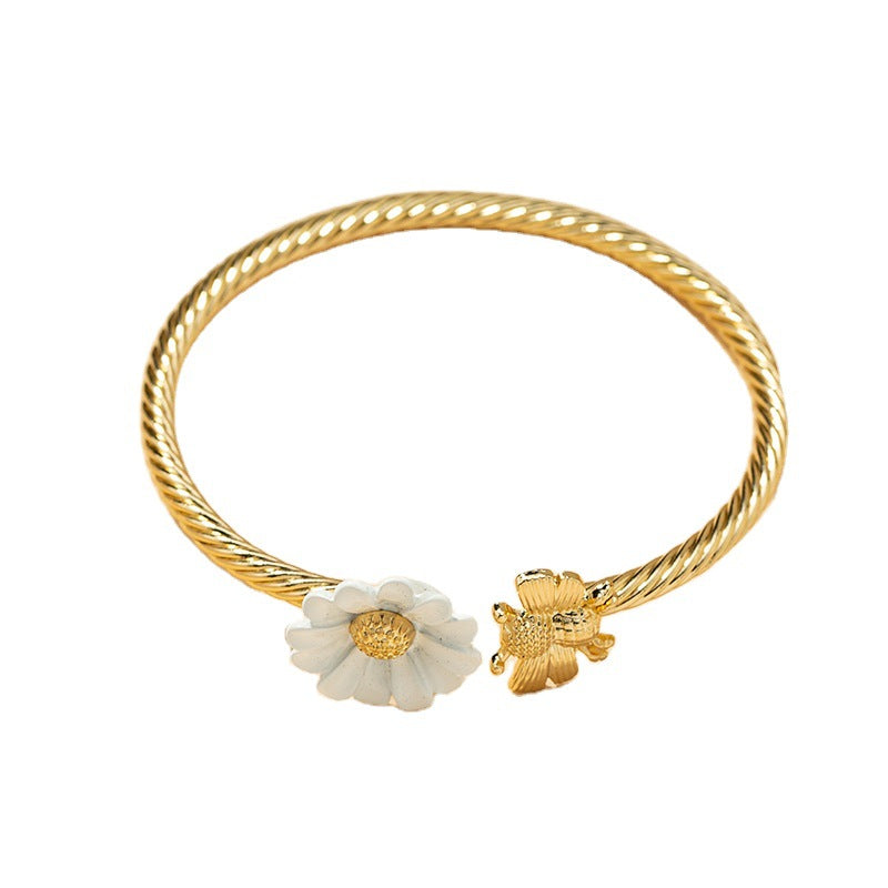 Bee and Blossom Charm Bracelet - Vienna Verve Collection