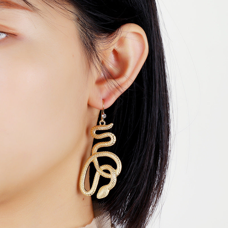 Exaggerated Cobra Earrings in Vienna Verve Collection - Cross Border Jewelry Gift