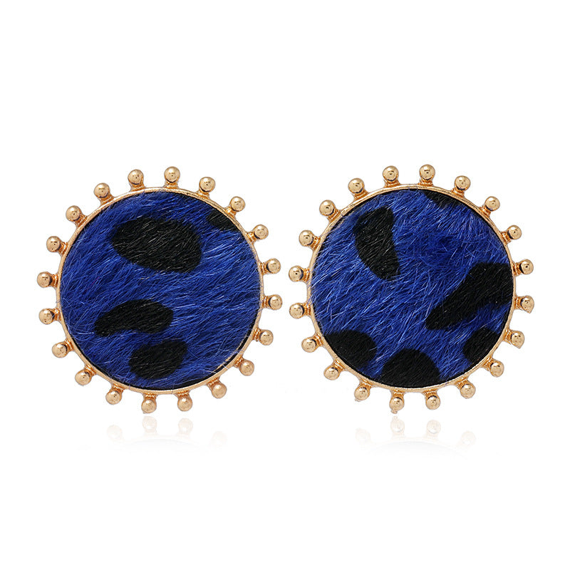 Metallic Geometric Embossed Earrings - Vienna Verve Collection