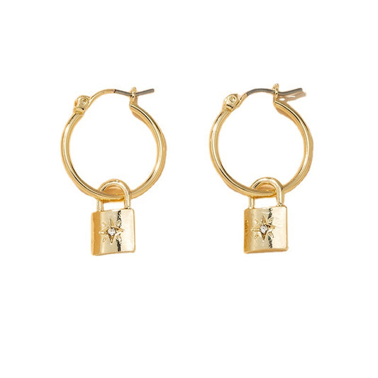 Small Star Lock Earrings - Vienna Verve Collection Earrings