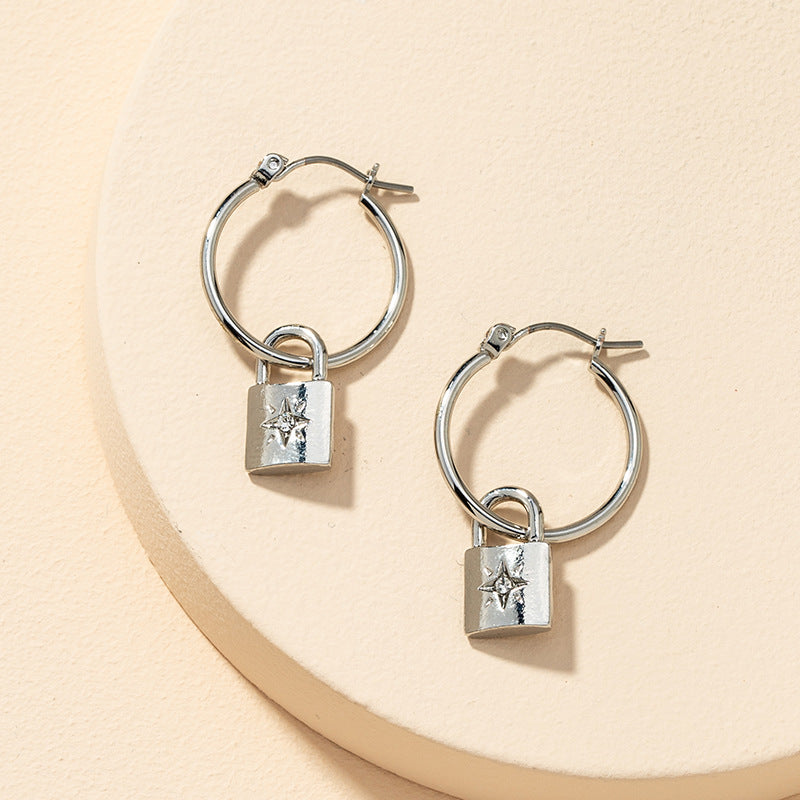 Small Star Lock Earrings - Vienna Verve Collection Earrings