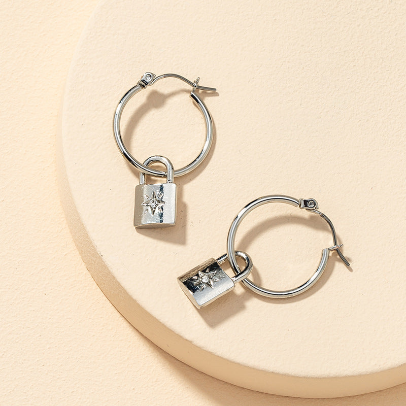 Small Star Lock Earrings - Vienna Verve Collection Earrings