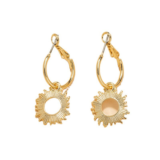 Vibrant Geometric Alloy Earrings - Vienna Verve Collection