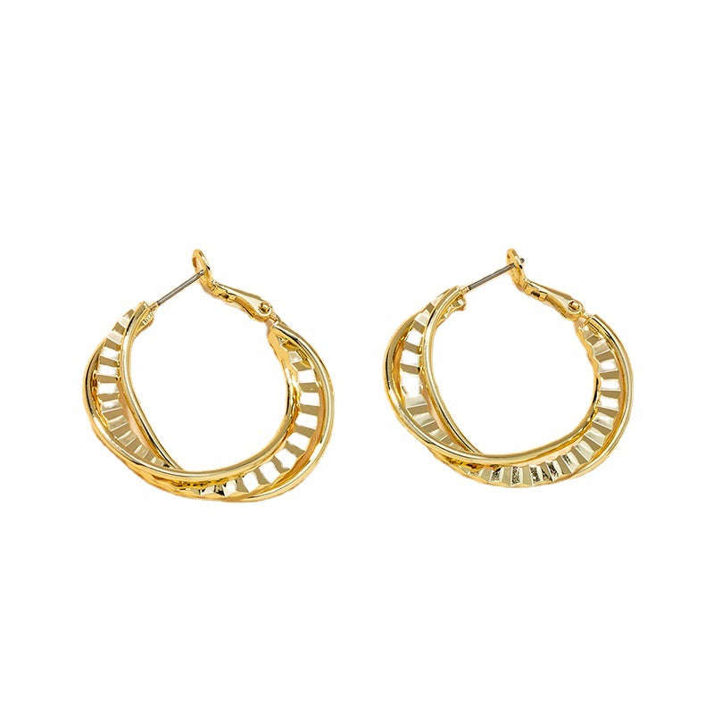 European and American Trendy Metal Earrings: Vienna Verve Collection