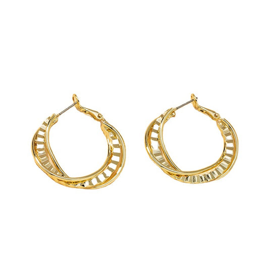 European and American Trendy Metal Earrings: Vienna Verve Collection