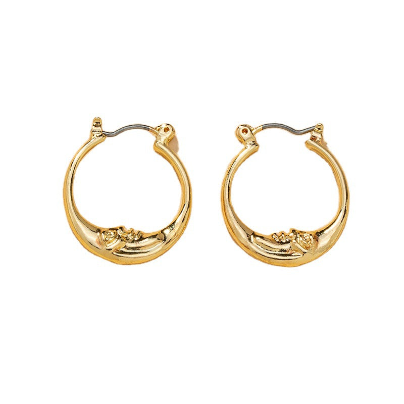 Luminous Crescent Earrings for Stylish Statement Elegance