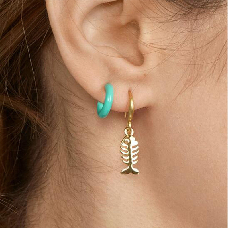 Funky Fish Earrings in Alloy - Vienna Verve Collection