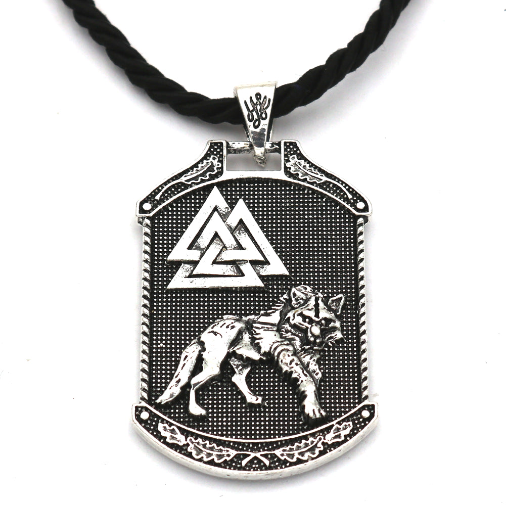 Mythical Viking Wolf Pendant Necklace - European & American Style