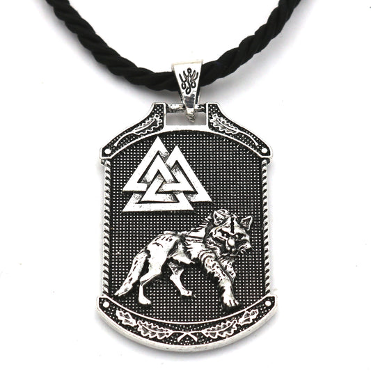 Mythical Viking Wolf Pendant Necklace - European & American Style