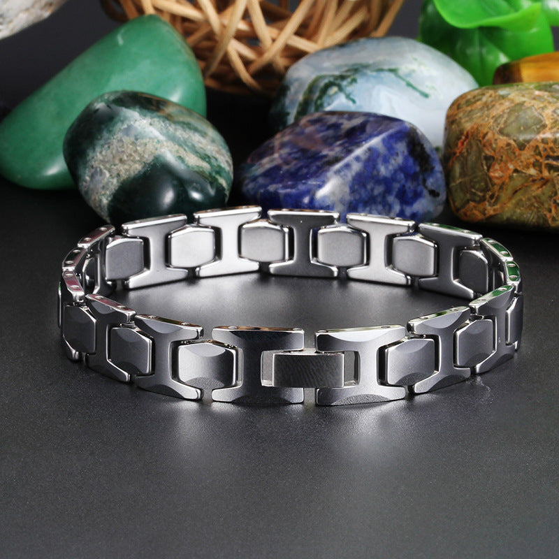 Trendy Tungsten Steel Bracelets for Men - Fashionable Wholesale Jewelry Gifts